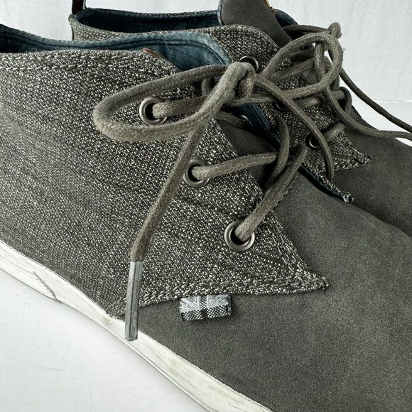 Ben Sherman Men’s Casual Sneakers Size 11, Grey Fabric/PU Upper, Trendy Design - Picture 6 of 16